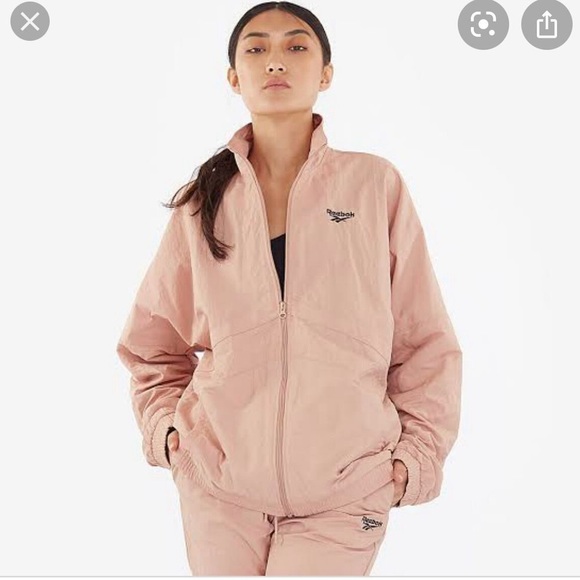 Gigi Hadid x Reebok Oversized Track Jacket Medium Pink Clay - Picture 2 of 14